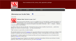 Desktop Screenshot of editions-yaka.com